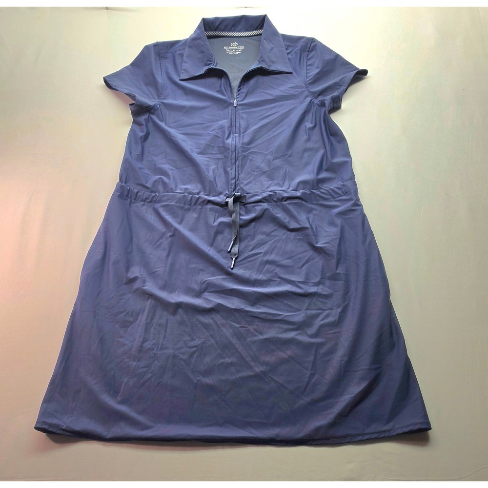 Southern Tide Womens Navy Blue Quarter Zip Active Golf Tennis Dress Small